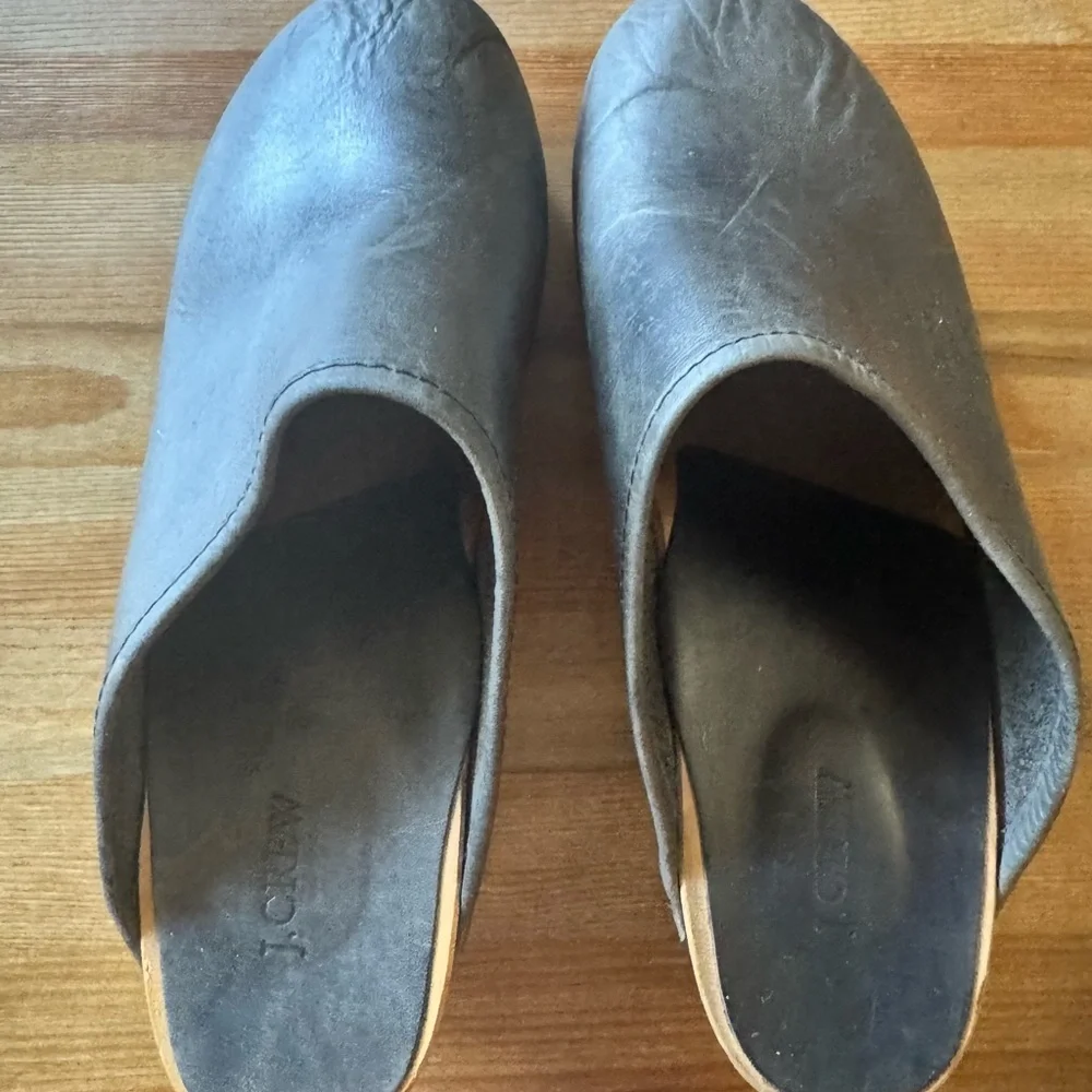 J. Crew Vintage Italian Leather Clogs